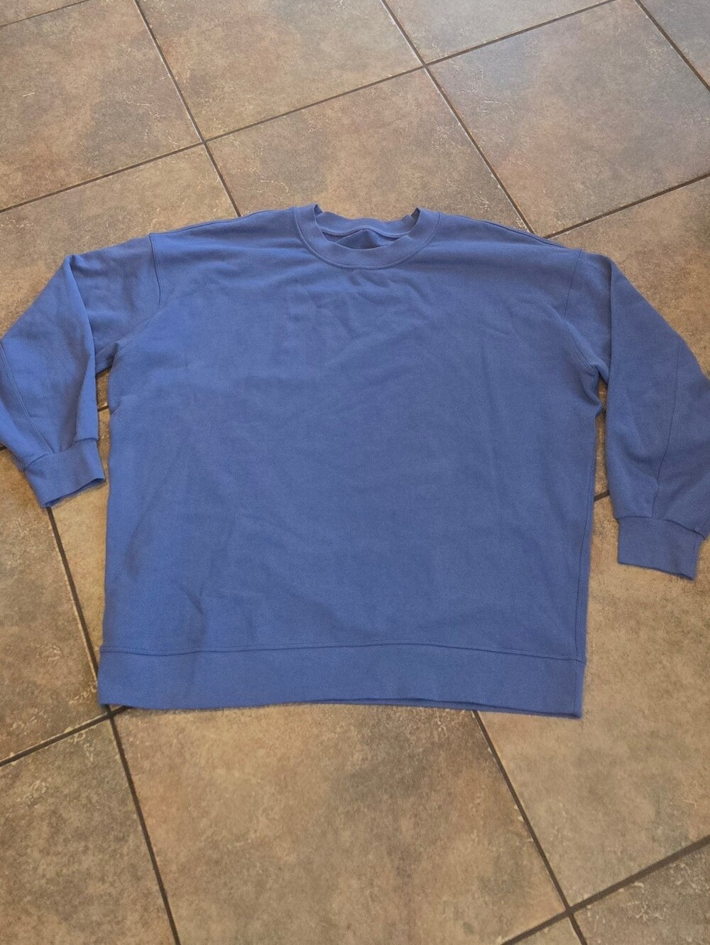 Lululemon Perfectly Oversized Crew Sweatshirt Slate Blue Women's Size 12